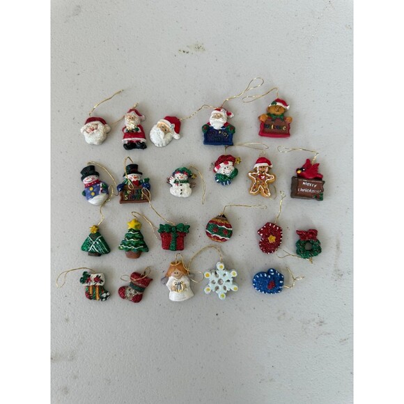 Kurt Adler Petite Treasures Resin Miniature Holiday Christmas Ornaments 22 Pc. - Picture 1 of 1